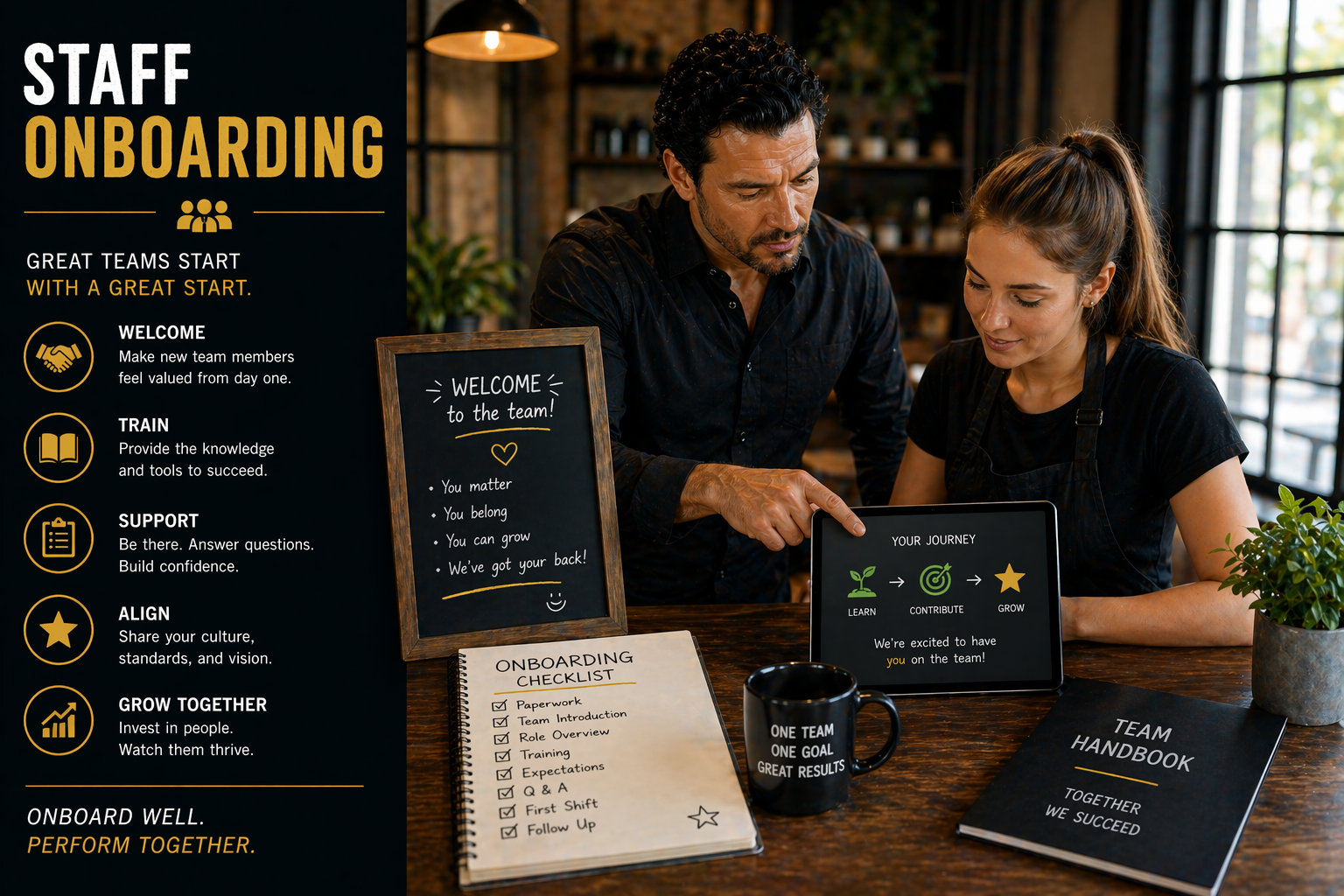 StaffOnboarding - Integrating new staff cleanly